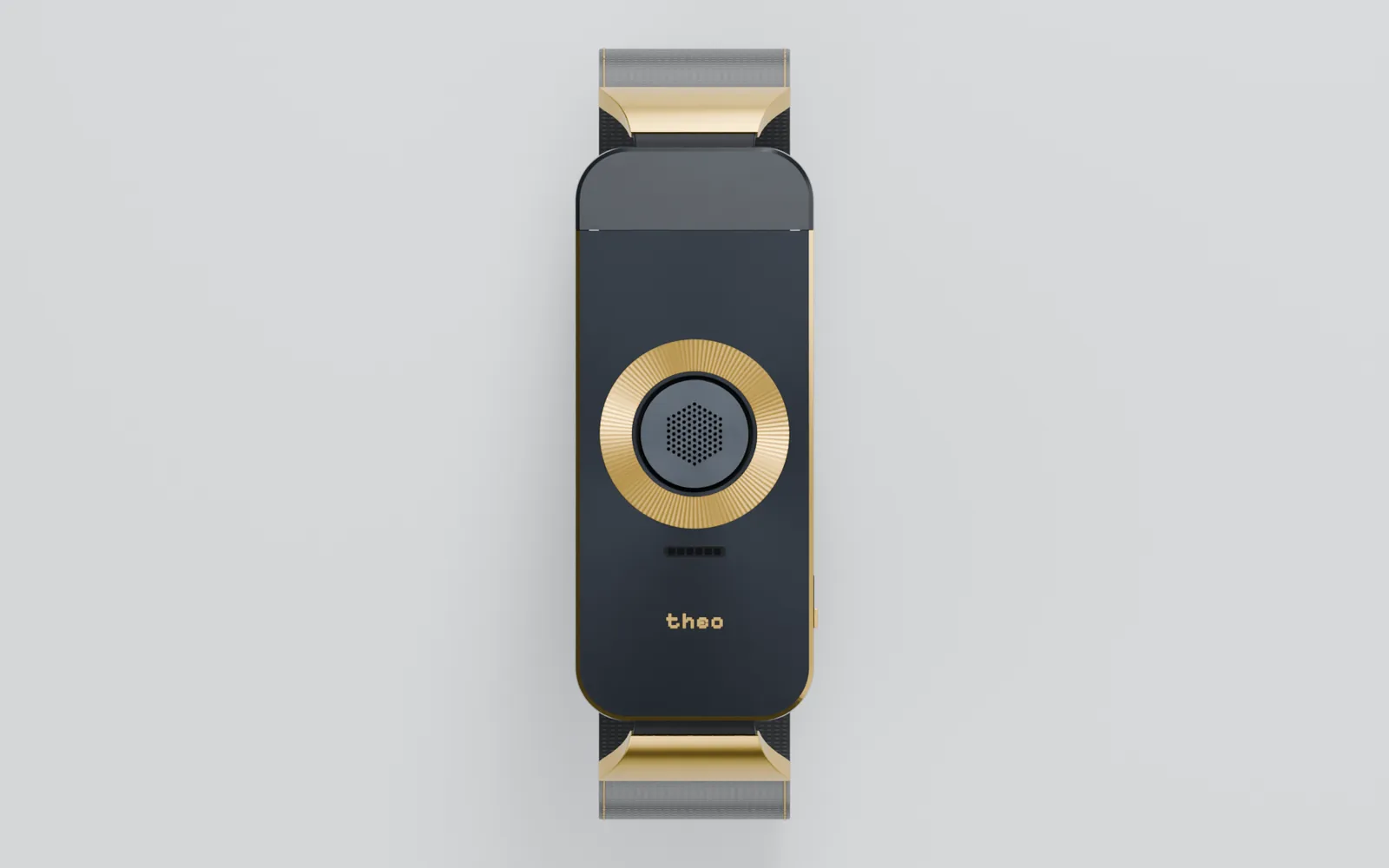 Plan view of the TheoBand EV5 in Black / Gold.