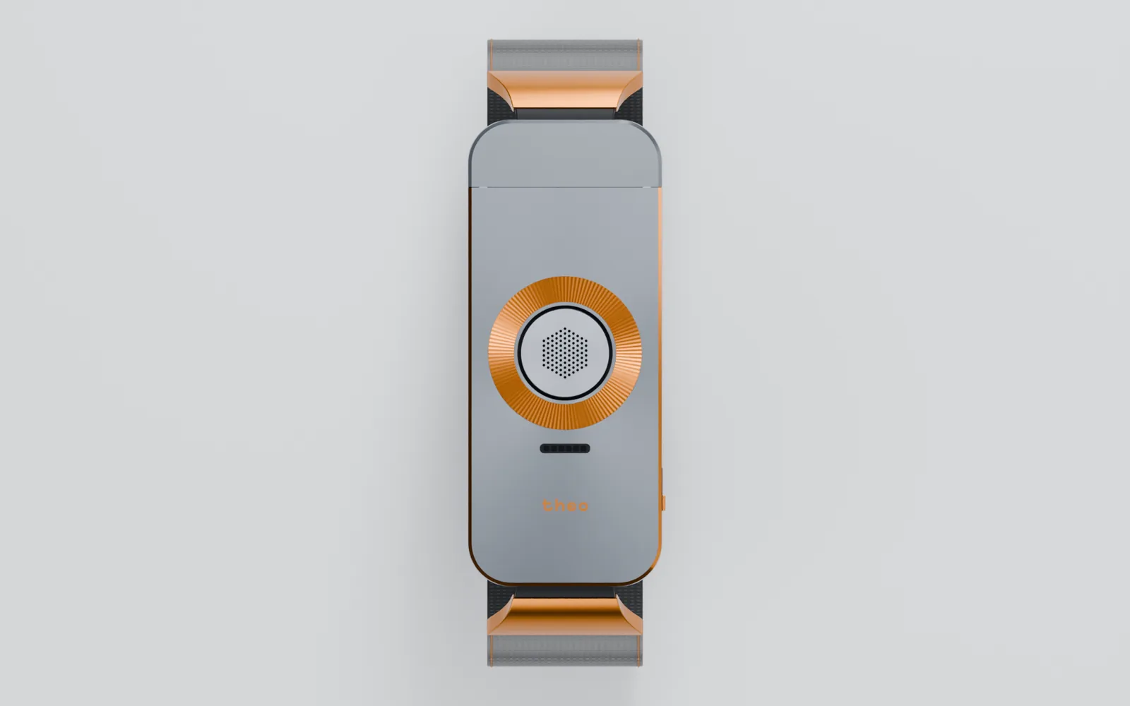 Plan view of the TheoBand EV5 in Iron / Copper.